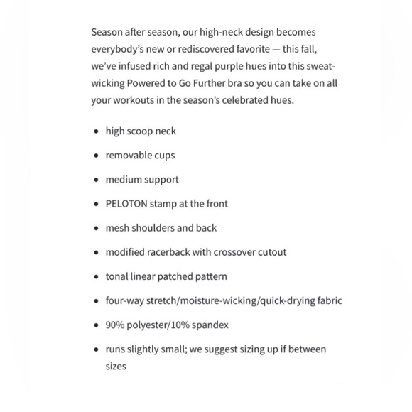 Peloton X WITH High Neck Bra in Array of Color - Picture 8 of 8